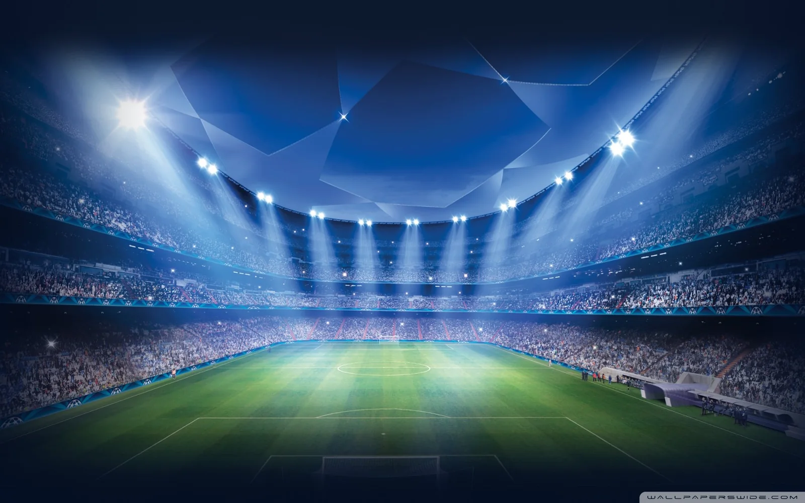 Suasana arena olahraga dengan fokus pada pertandingan